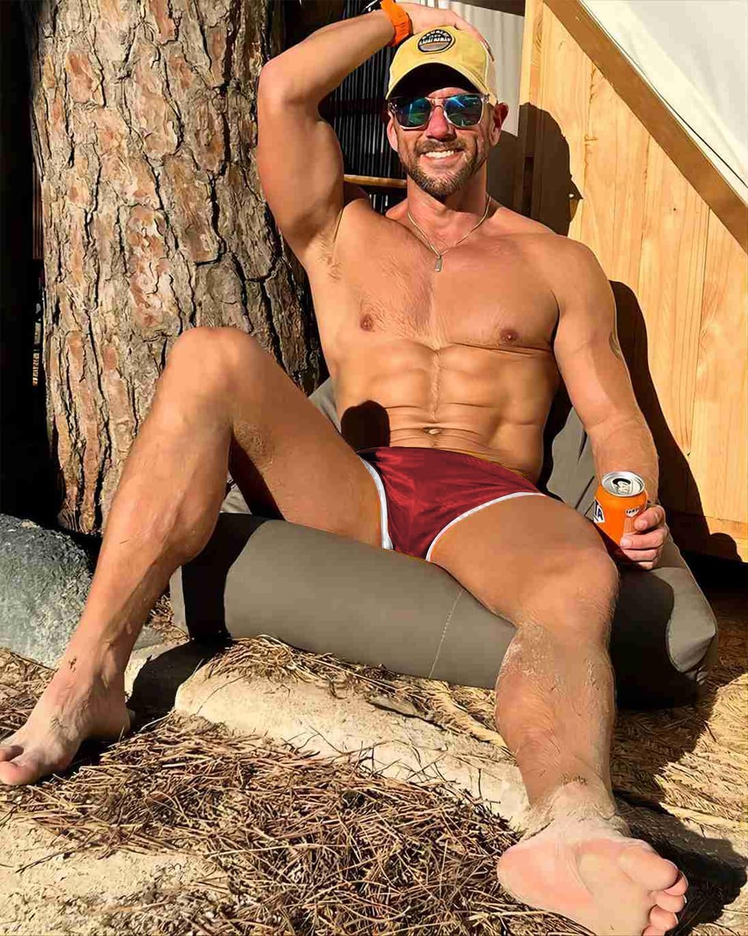 AIMPACT Mens Running Shorts Breathing Workout Gym Booty Short Shorts - Image 3