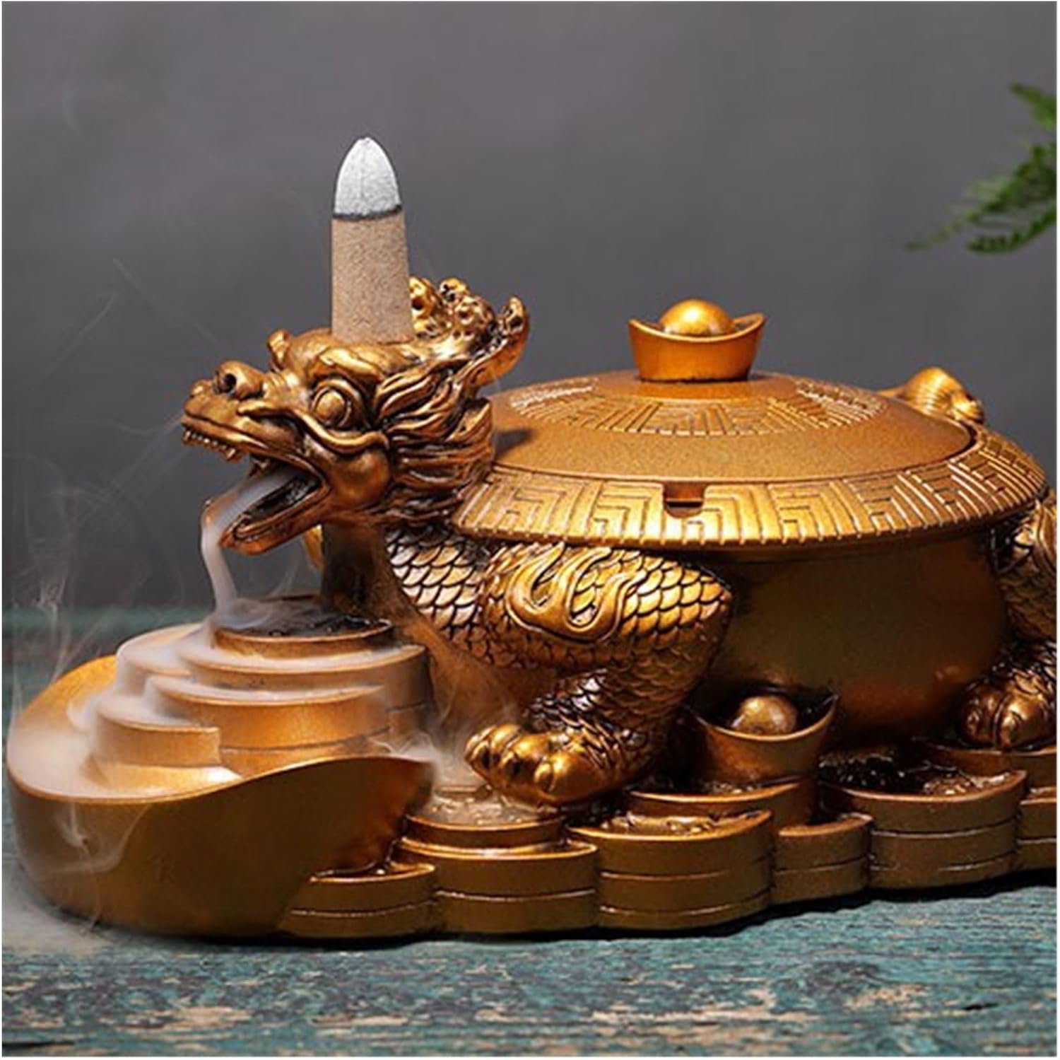 Weed Ash Tray Retro Ashtray With Lid Resin Ashtray For Home Office Home Decoration Can Be Used As Incense Burner Ashtrays for Cigarettes