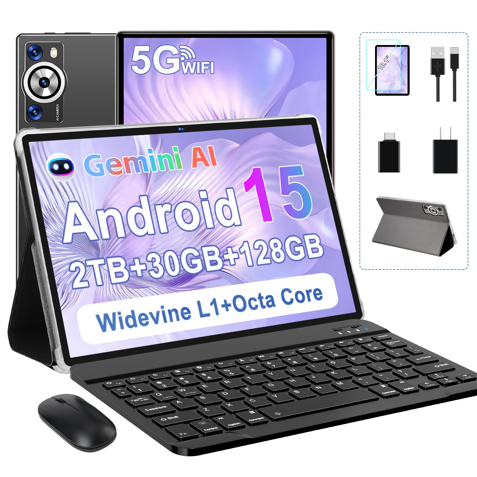 新品未開封 Android15 タブレット 11インチ 30GB 128GB Android 15 Tablet, 30GB RAM 128GB ROM 2TB TF, 2025 Electronics