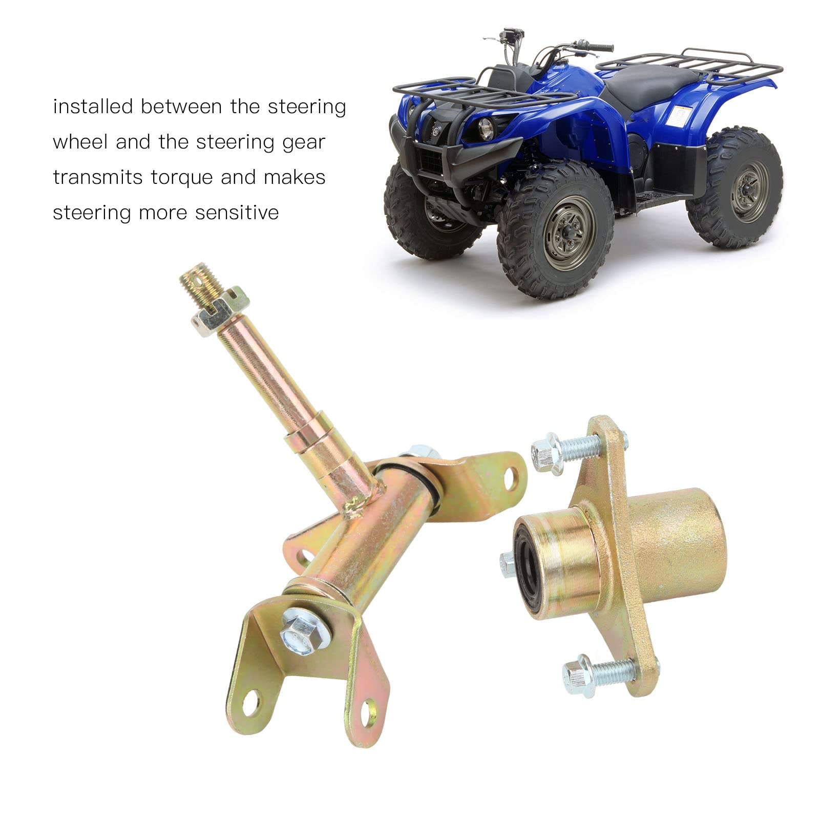 Dioche Vorderes Achsschenkel-Spindel-Set, Vorderes Achsschenkel-Spindel, Linke Rechte Bremsscheibe, Radachse, Felge, Nabe, Achsschenkel für ATV