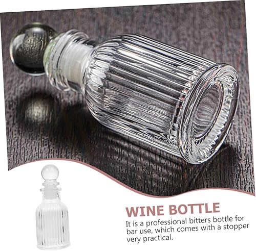 Vista 5 de Alipis Botella de Bitters Old Fashioned Glass Bitters Botella decorativa de cóctel Bitters Botellas Dispensador de tablero Botella de cóctel