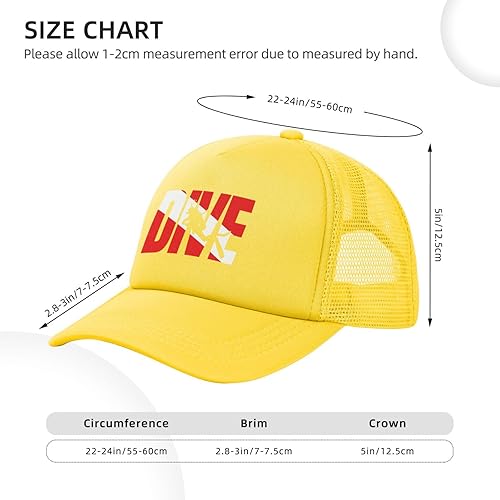 Miniatura 4 de Divertida gorra de béisbol unisex para hombre y mujer, con bandera, para buceo, regalo de buceo, gorra de béisbol unisex