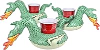 Vista 7 de GoFloats Inflatable Pool and Hot Tub Drink Holders (3 Pack) (Choose - Unicorn, Flamingo, Palm Tree and More)