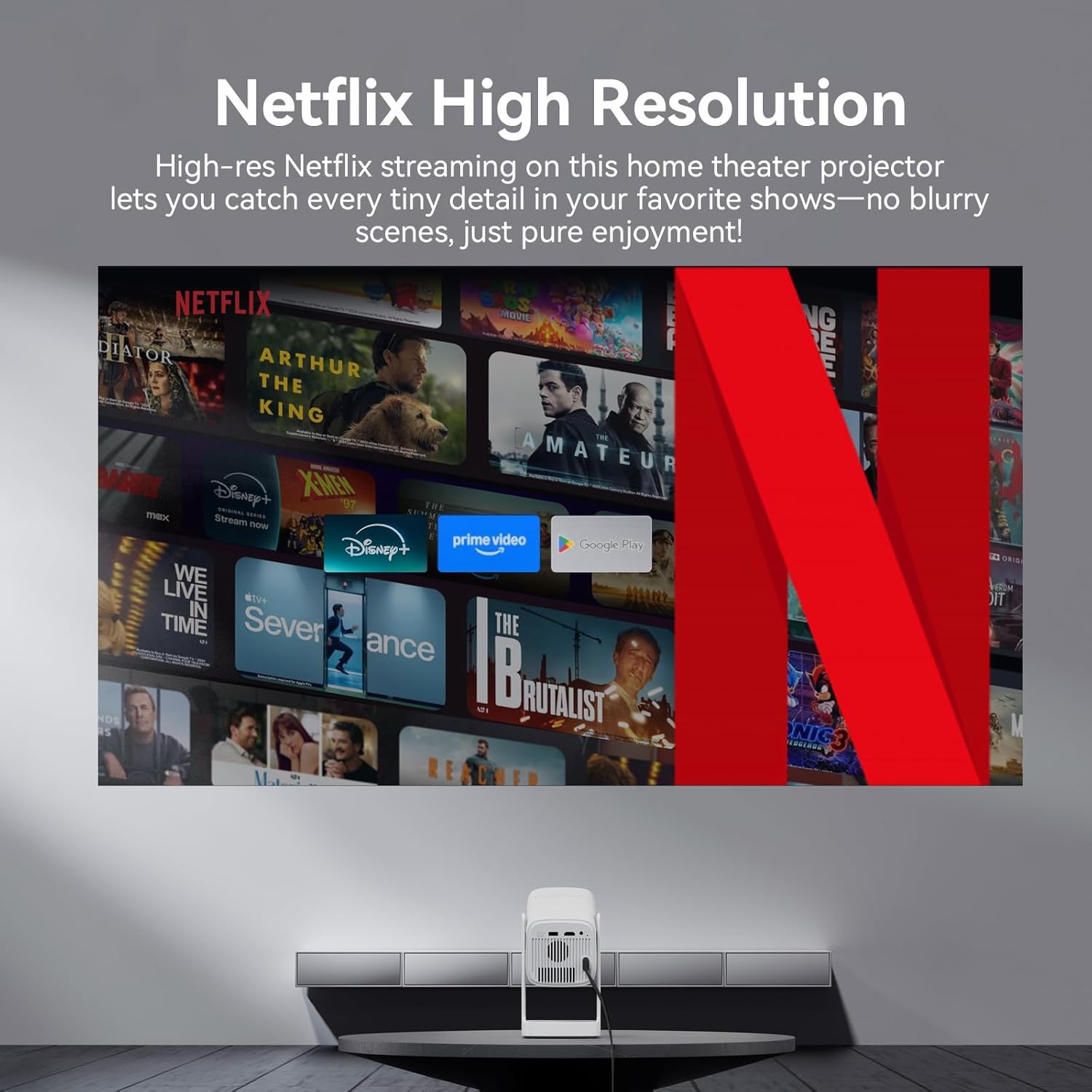 Wanbo Cube 1 Smart Projector with WiFi and Bluetooth, Android TV OS, Google Voice Control, 1080P Support, 360°Adjustable Home Projectors, Auto Keystone, Movie Portable Outdoor Mini Projector, White 6 71e 6PlCCfL. AC SL1500