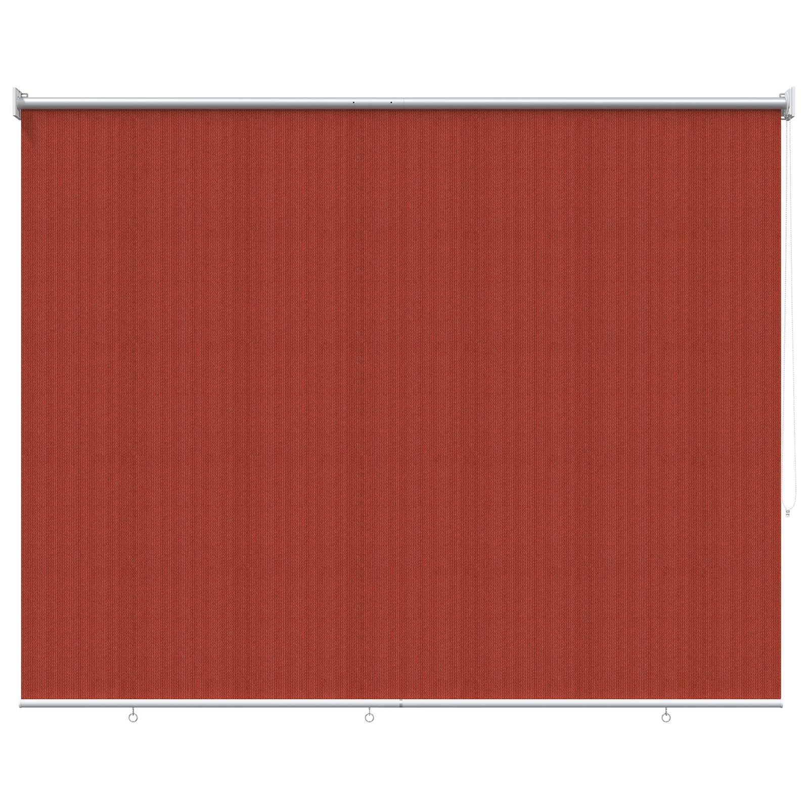 vidaXL Outdoor Roller Blind 90% UV Block Terracotta 140 x 140 cm HDPE Balcony Roller Blind Patio Roller Blind Sun Protection for Outdoor Privacy Window Blinds Pergola Cover