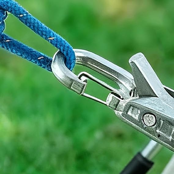 Rope Roller Cam Lock Tensioner, Cord And Rope Tightening Tool, Cable Puller Tool with Accessory Cord, Carry Case Ropes Cam Knot Tying Tool for Outdoor, Camping & Boating
