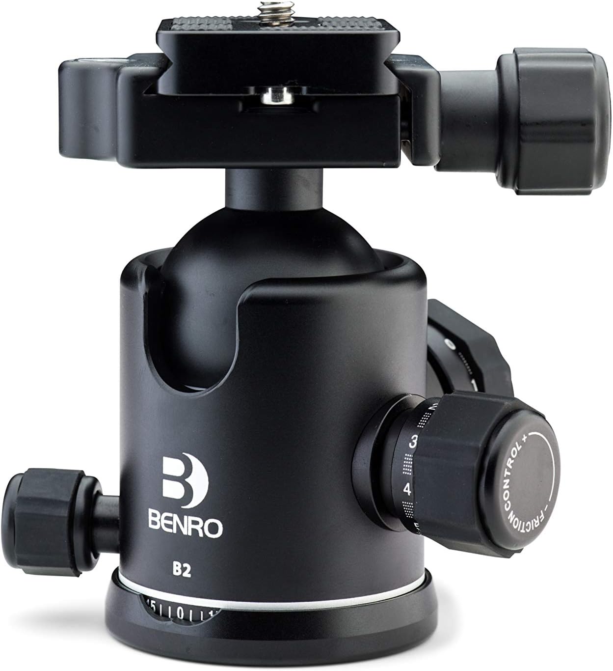 Benro B2 Dual-Action Ball Head – Arca-Compatible Quick Release, Independent Pan Lock, Friction Control, Durable Aluminum Construction for Professional Tripod Support (B2)