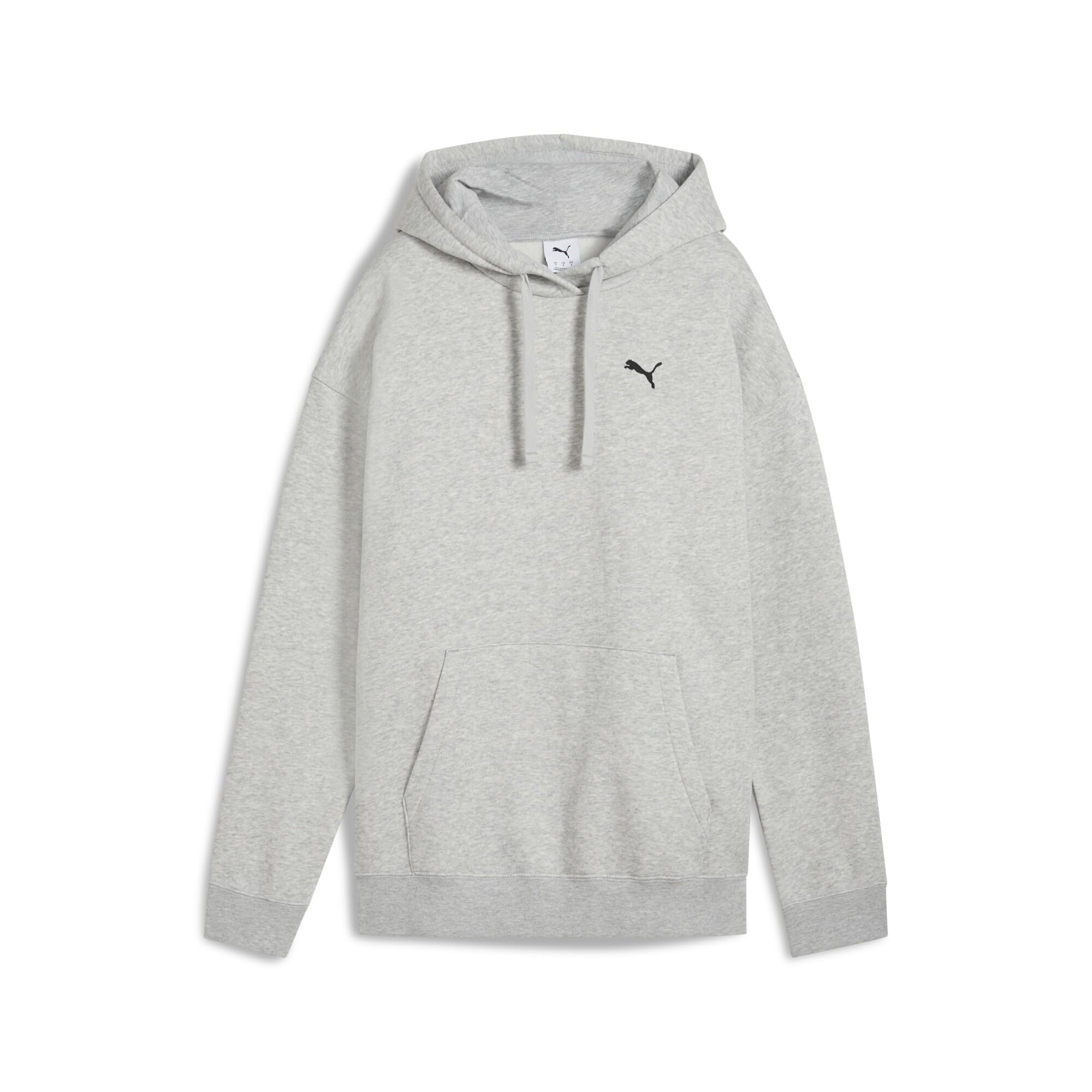 PUMA ESS Relaxed Hoodie FL Light Gray Heather