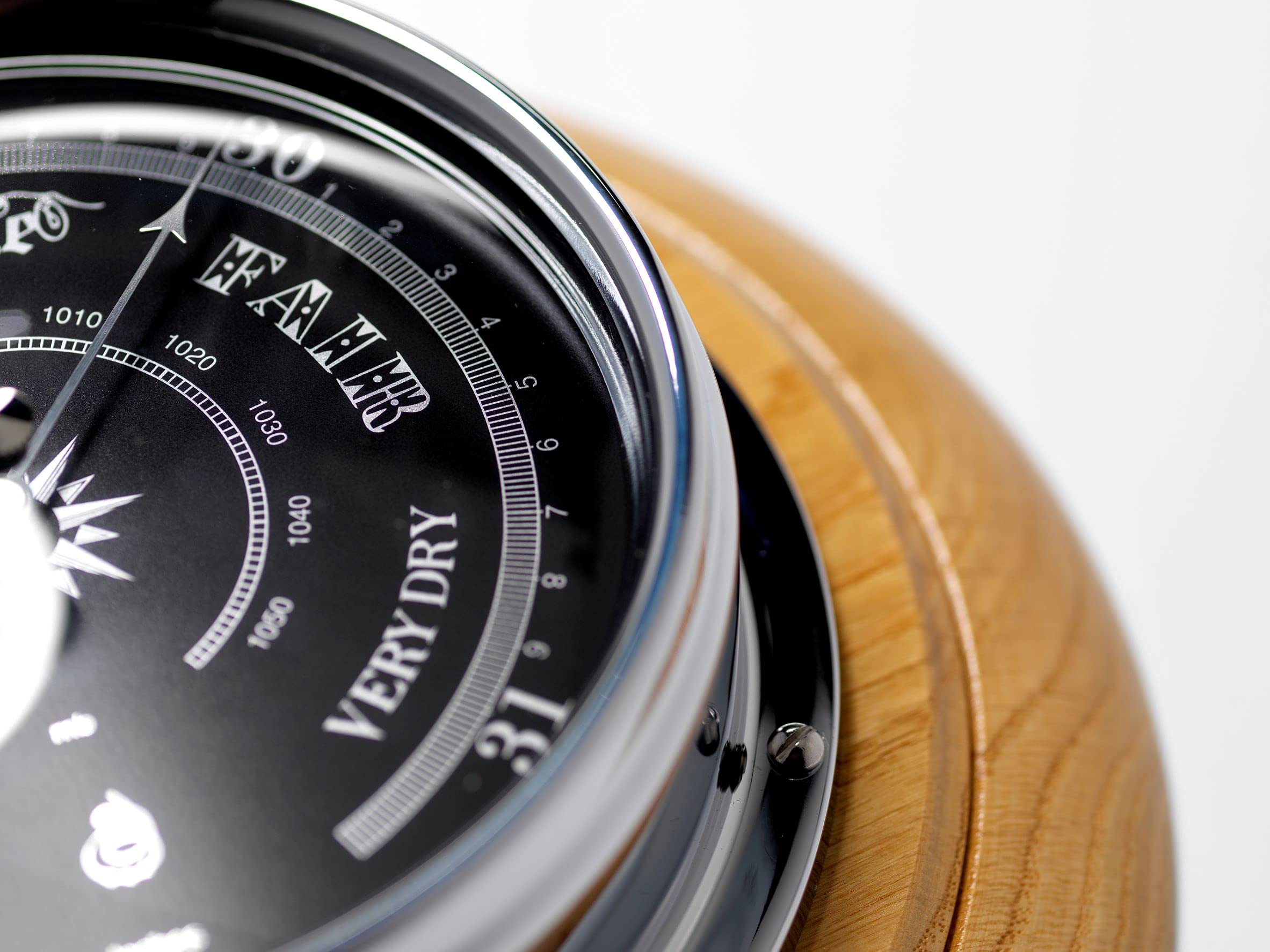 Chrome Barometer TABIC Prestige Traditional Barometer - Chrome Plated ...
