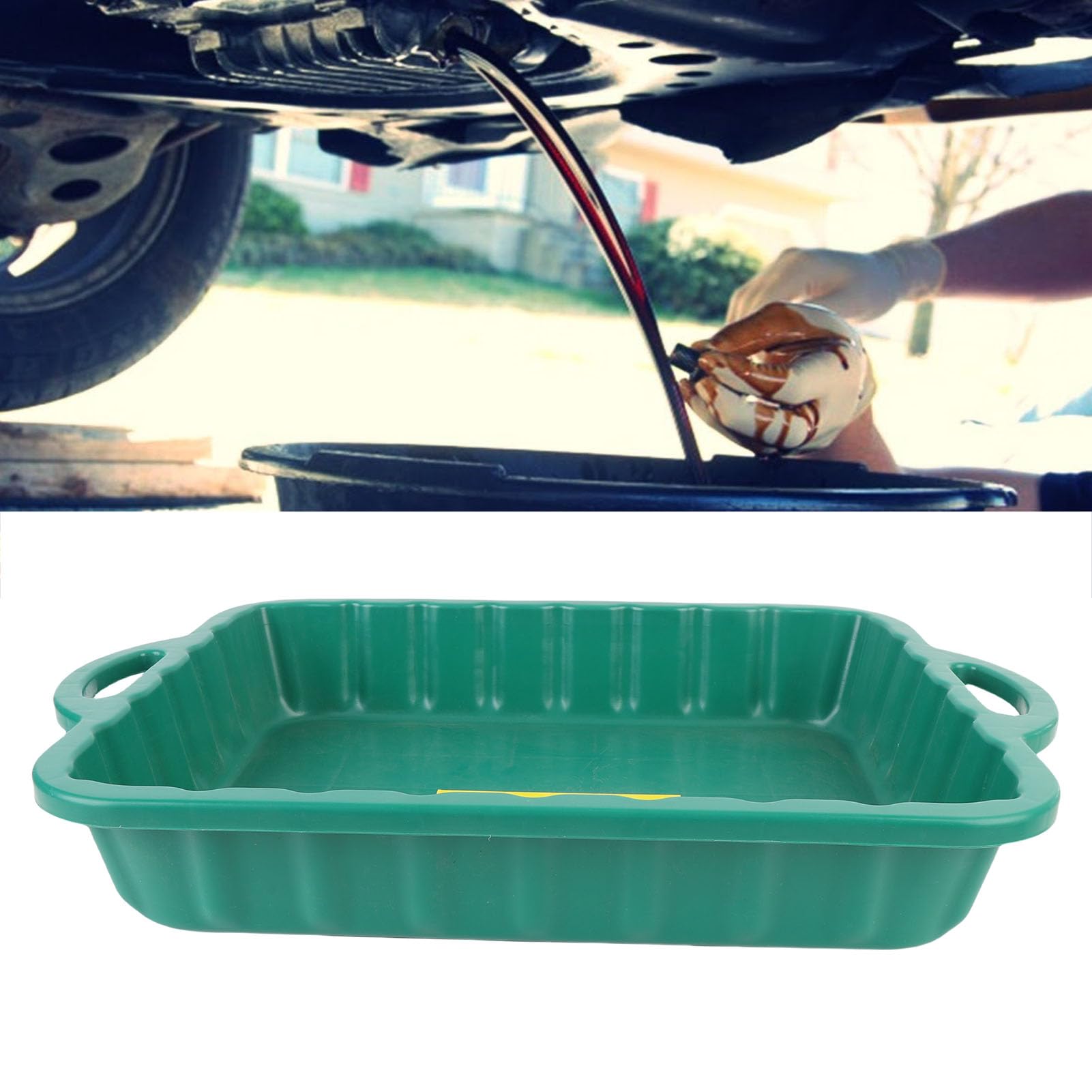 Miska na Spust Samochodowego Duża Plastikowa, Odporna na Kapanie Konstrukcja Chroniąca Przed Zachlapaniem, Zapewniająca wydajną wymianę Płynu w Skrzyni Biegów w Przypadku