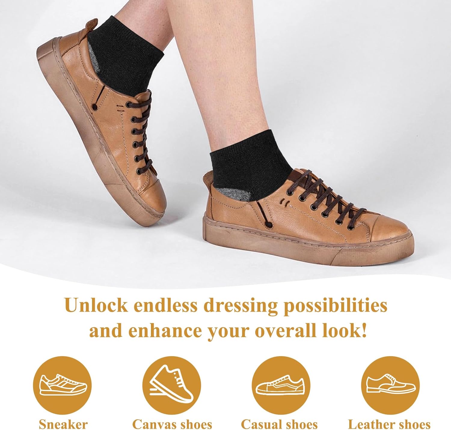 30 Pairs Ankle Socks for Men and Women, Breathable Casual Low Cut Short Socks, Mini Crew Ankle Sock Quarter, Sock Size 10-13 - Image 6