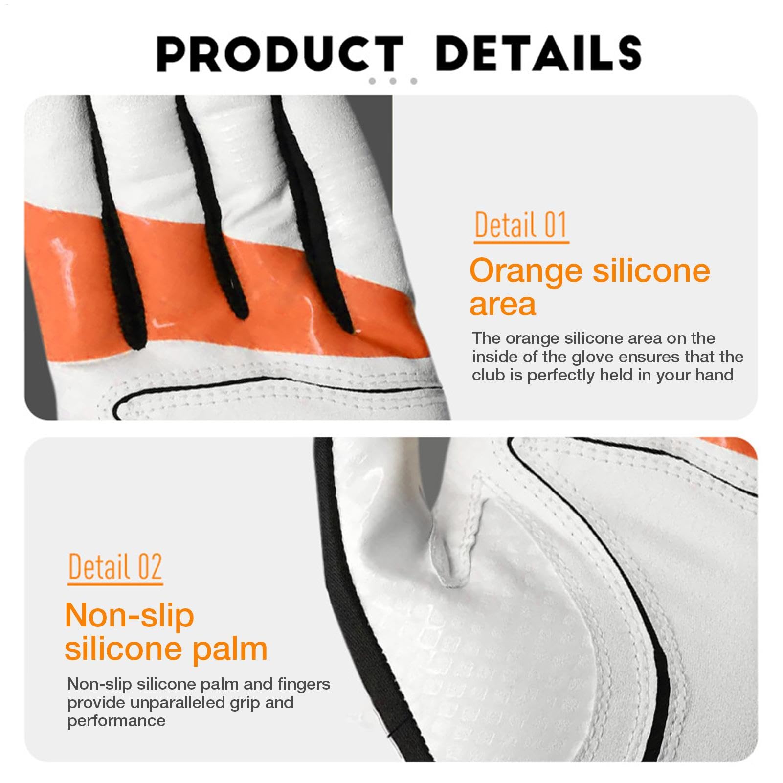 Guanto da Golf Uomo Mano Sinistra Addestramento Ed Allineamento Della | Guanti Posizionamento Glog Club per Correzione Swing, Training Presa, Simulazione Indoor, E
