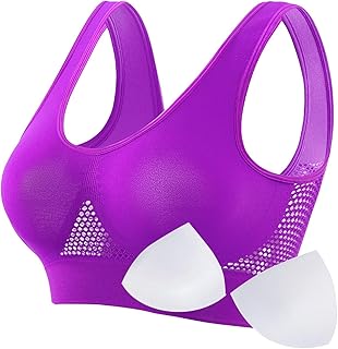 unbekannt Mujeres Copa Completa Ropa Interior Delgada Más Tamaño Inalámbrico Sujetador Deportivo Sujetador de Encaje Cubierta de Pecho Copa Chaleco Grande Sujetador Bustier Con Copas