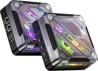 ACEMAGIC AM18 Mini PC Gaming, AMD Ryzen 7 7840HS (8C/16T, 5,1 GHz), 32 Go RAM DDR5, SSD 1 to PCIe 4.0, Radeon 780M, USB4, WiFi 6, BT 5.2, LAN 2.5G, 8K@60Hz, Mini PC Bureau Windows 11