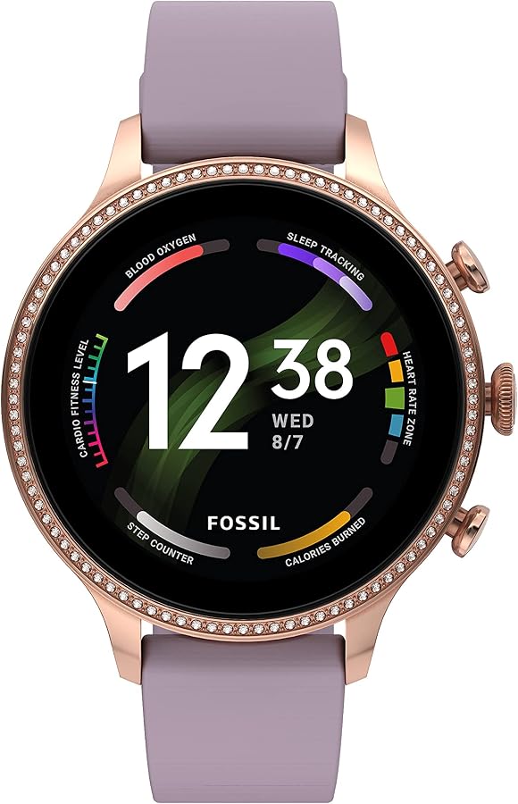 Amazon.com: Fossil Women's Gen 6 42mm Stainless Steel and Silicone