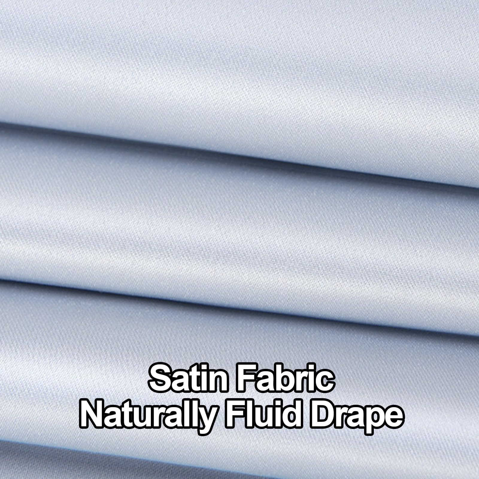 Fundas Ropa Transpirable de Satén con Cremallera Ventana Transparente | Bolsas Ropa con Apertura Central Lavable Ideal para Guardar Chaquetas Vestidos Cortavientos(White,140*113cm/55*44in)