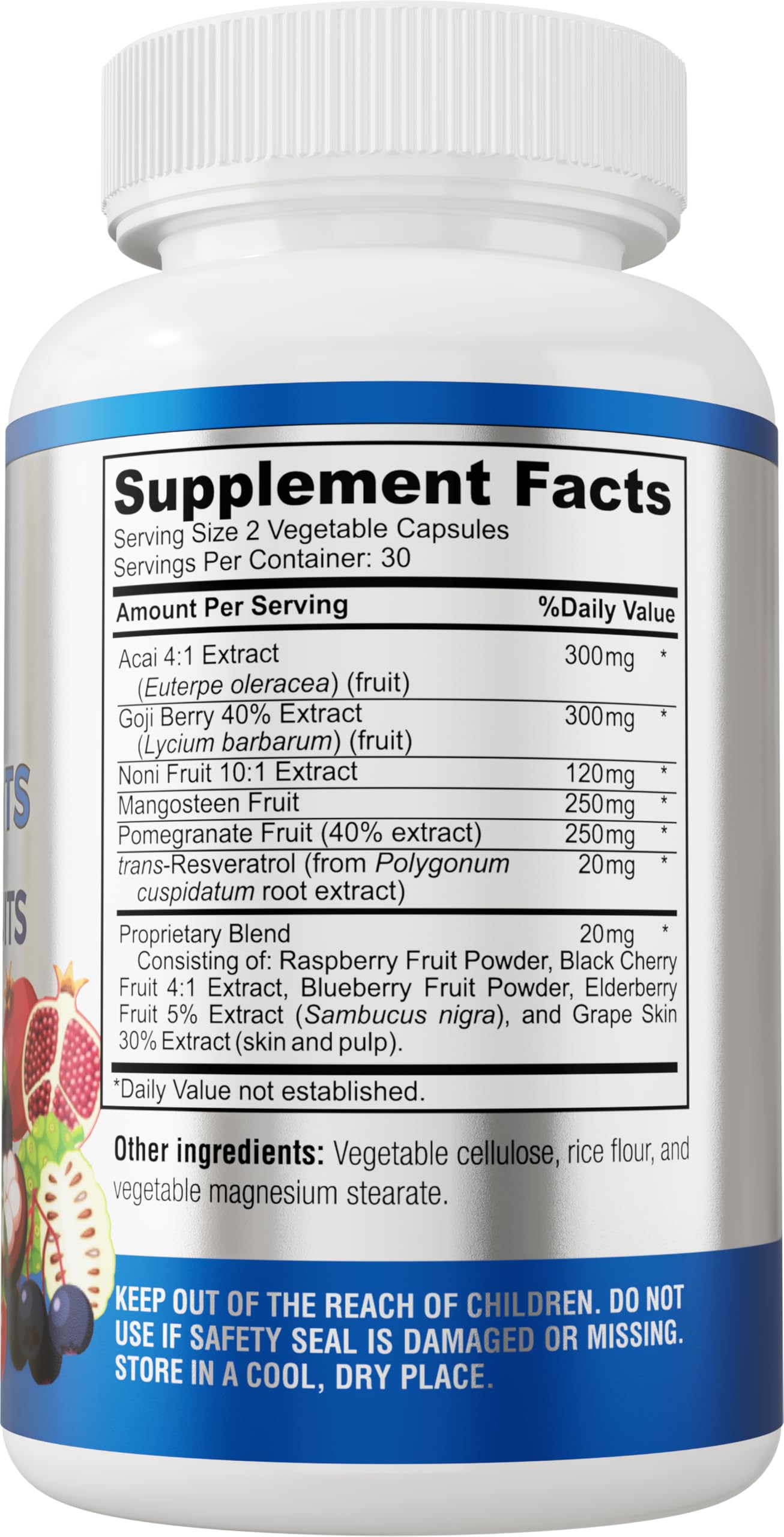 YUMMYVITE Super Antioxidant Fruit Superfood Complex, 60 Count (Pack of 1) — Amazon image 6