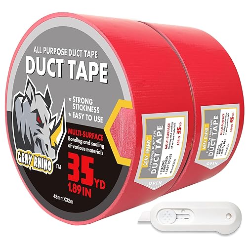 Miniatura 8 de Cinta adhesiva resistente al agua de 1.88 pulgadas, 105 pies35 yardas, desgarrable sin residuos, cinta adhesiva fuerte para embalaje, cinta opaca de