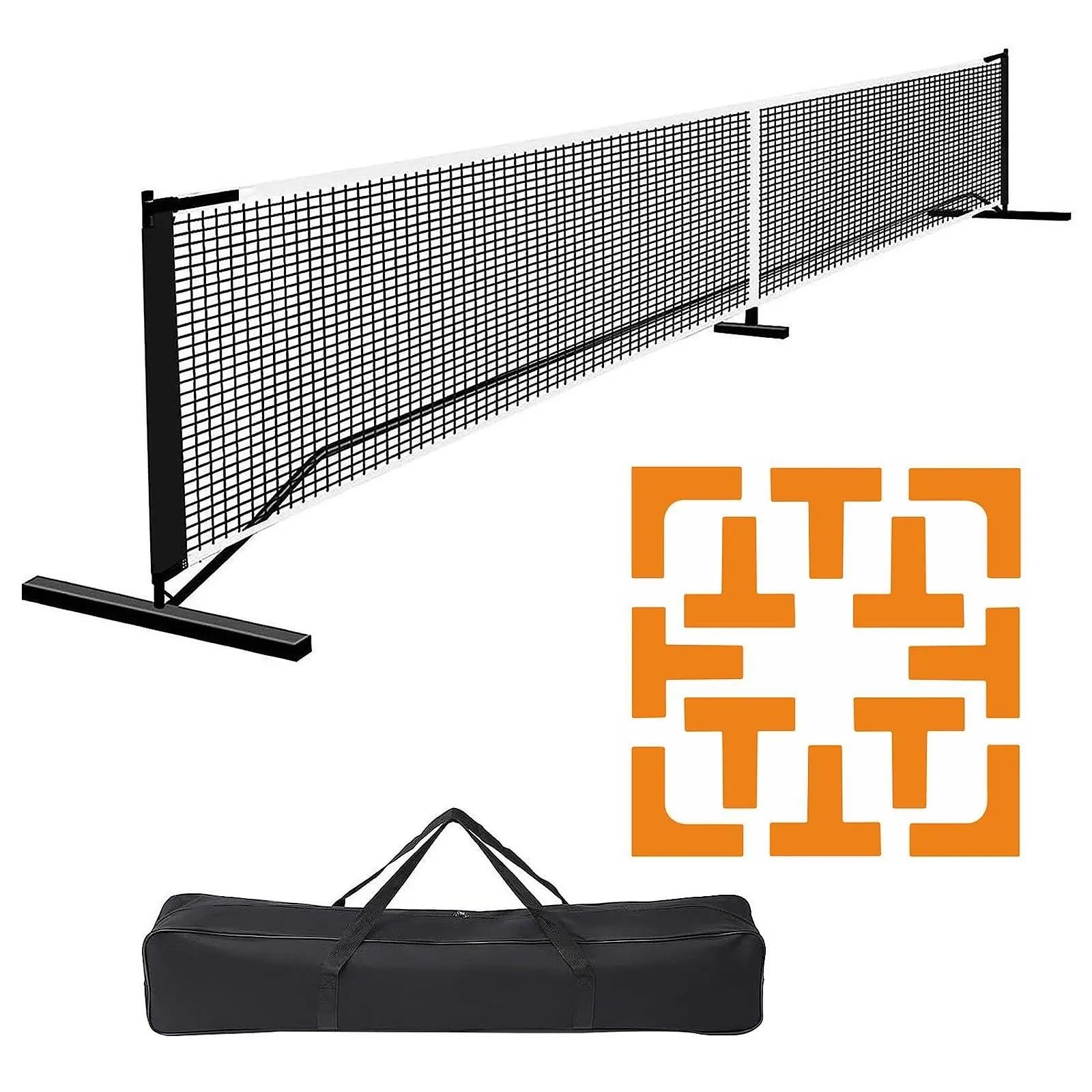 Rete da pickleball Sistema di rete portatile for pickleball, da badminton 22 piedi for feste al coperto