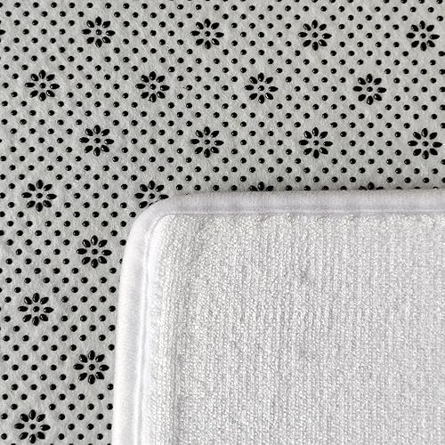 Miniatura 6 de Alfombras de baño con diseño de flores de lavanda moradas, para baño, antideslizantes, absorbentes, suaves, de microfibra de felpa, decoración de