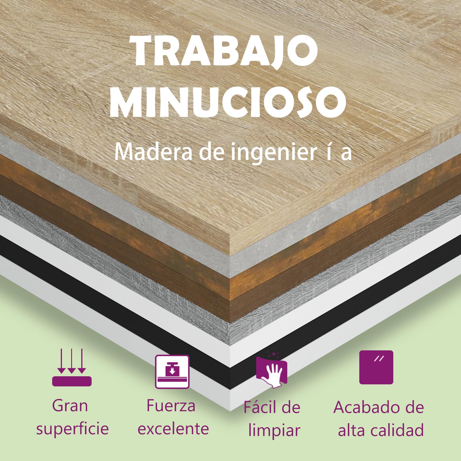 Homgoday Armarios de Pared 2 uds contrachapada Gris hormigón 102x30x20cm Estantería de Pared Colgante Flotante Almacenamiento Espacio Decoración Artículos Diarios en Familia