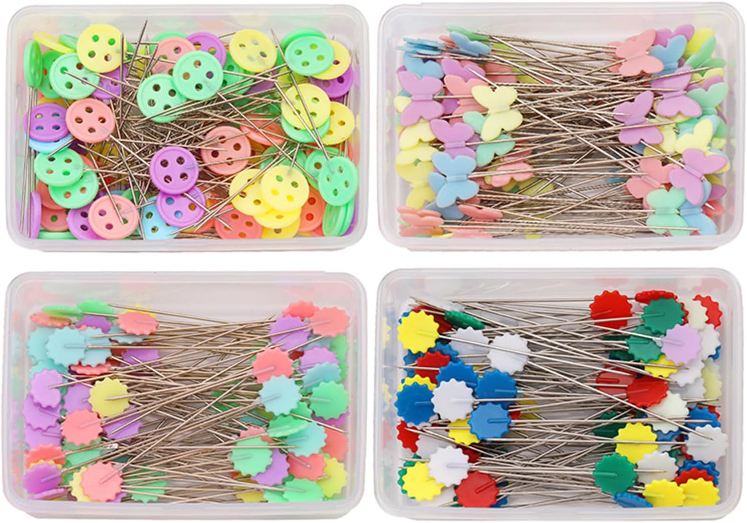 Flower Head Pins Quilting Sewing Straight Fixed Position Needle Dressmaking for Flower Quilting Flat Straight