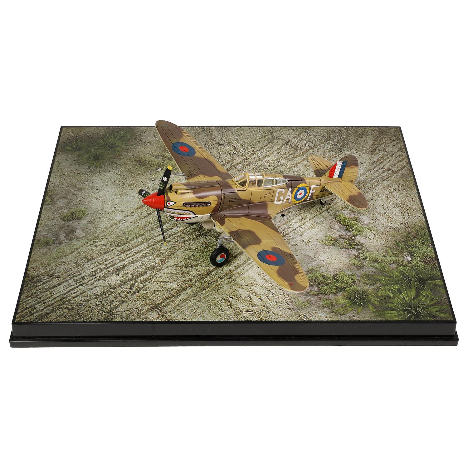 Forces of Valor 1:72 US Curtiss P-40B Tomahawk MK.IB RAF – model stojący, modelarstwo, model dioramy, model wojskowy, model samolotu wojskowego
