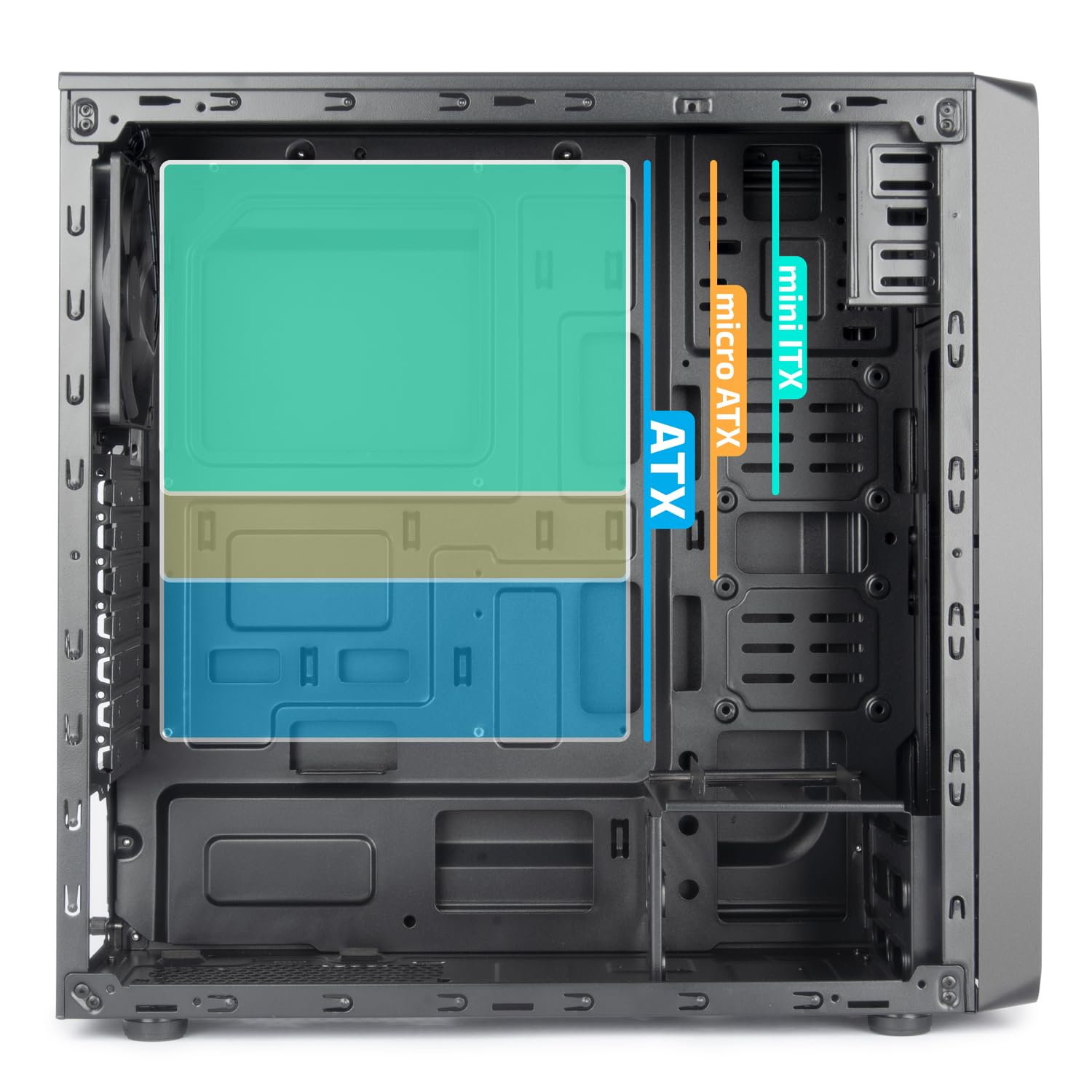 Vultech ATX Case VCO-A2699, 1XUSB 3.0, 2XUSB 2.0