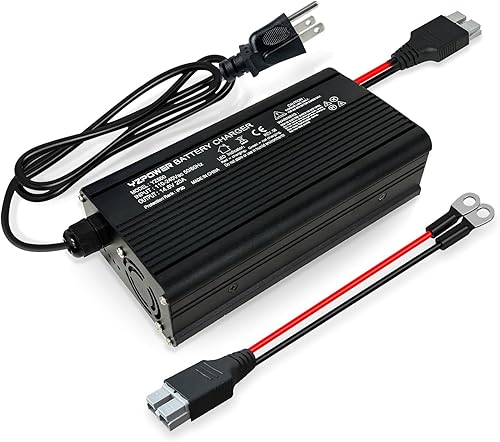 YZPOWER Cargador de batería Lifepo4 de 14.6 V 20 A para baterías de fosfato de hierro y litio de 12.8 V 12 V, cargador de batería AC-DC, cargador de
