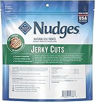 Vista 2 de Blue Buffalo Nudges Jerky Bites - Golosinas para perros, hechas en los Estados Unidos con ingredientes naturales, piezas de tamaño de bocado, pollo