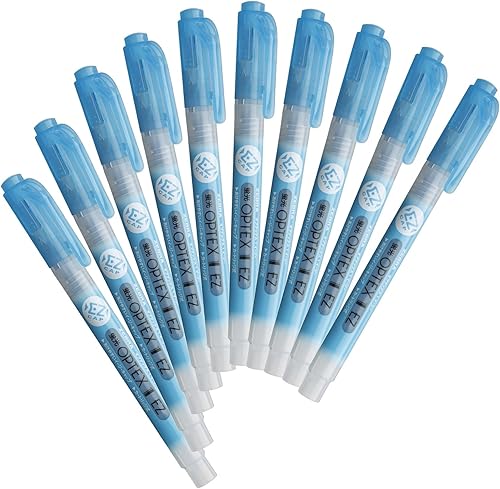 Zebra B-WKS11-BL Resaltador Optex 1 EZ Azul 10 unidades