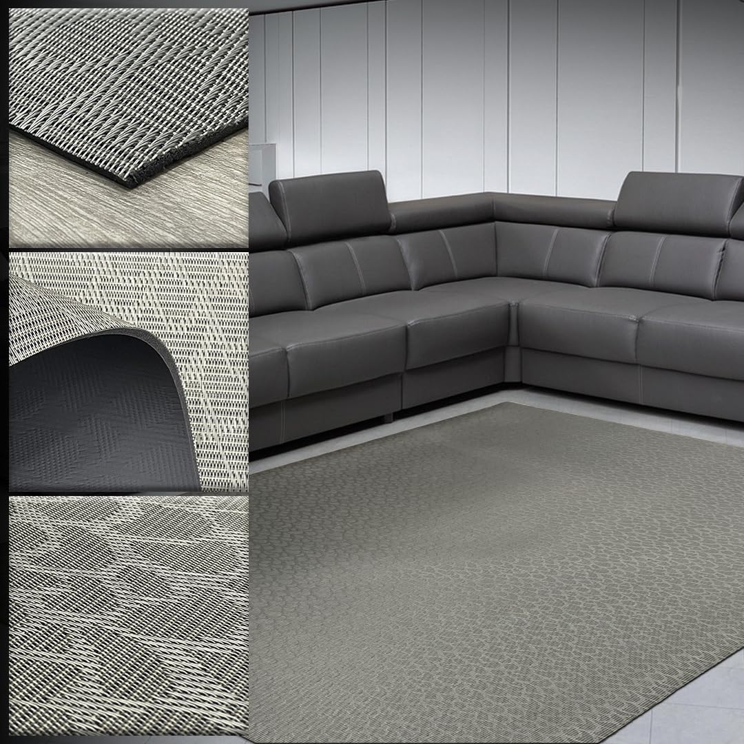 Alfombra Vinilo Trenzado Grande 200x350 - Alfombra Cocina Lavable - Alfombra Exterior - Alfombra Cocina - Alfombra Vinilica Cocina - Alfombra Pasillo