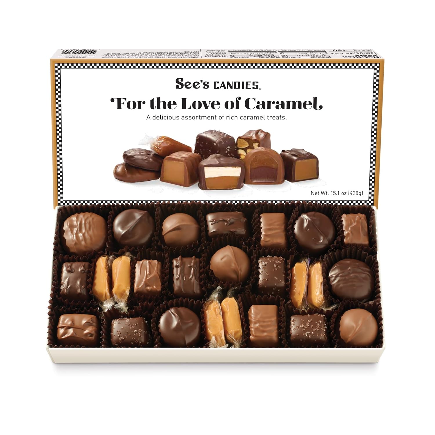 See's Candies 15.1 oz For the Love of Caramel Box