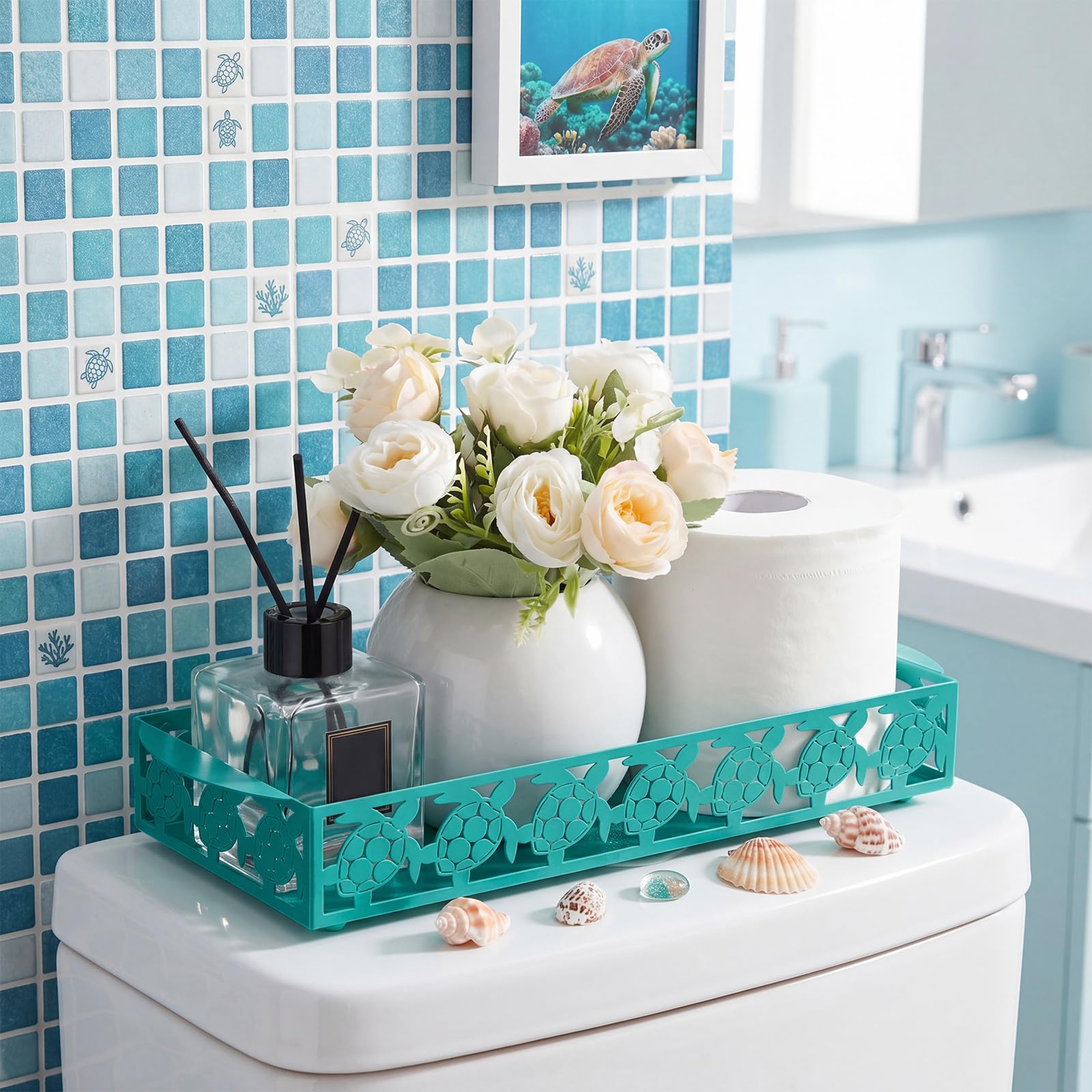 Christmas Tree Toilet Paper Basket Toilet Tank Paper Holder — Amazon image 7