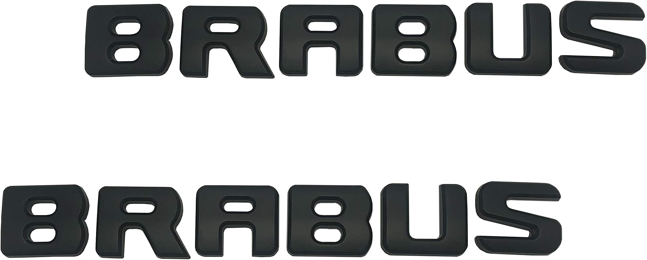 Matte Black Brabus Emblems Badge Decal Stickers Logo for Mercedes Benz,Pack of 2