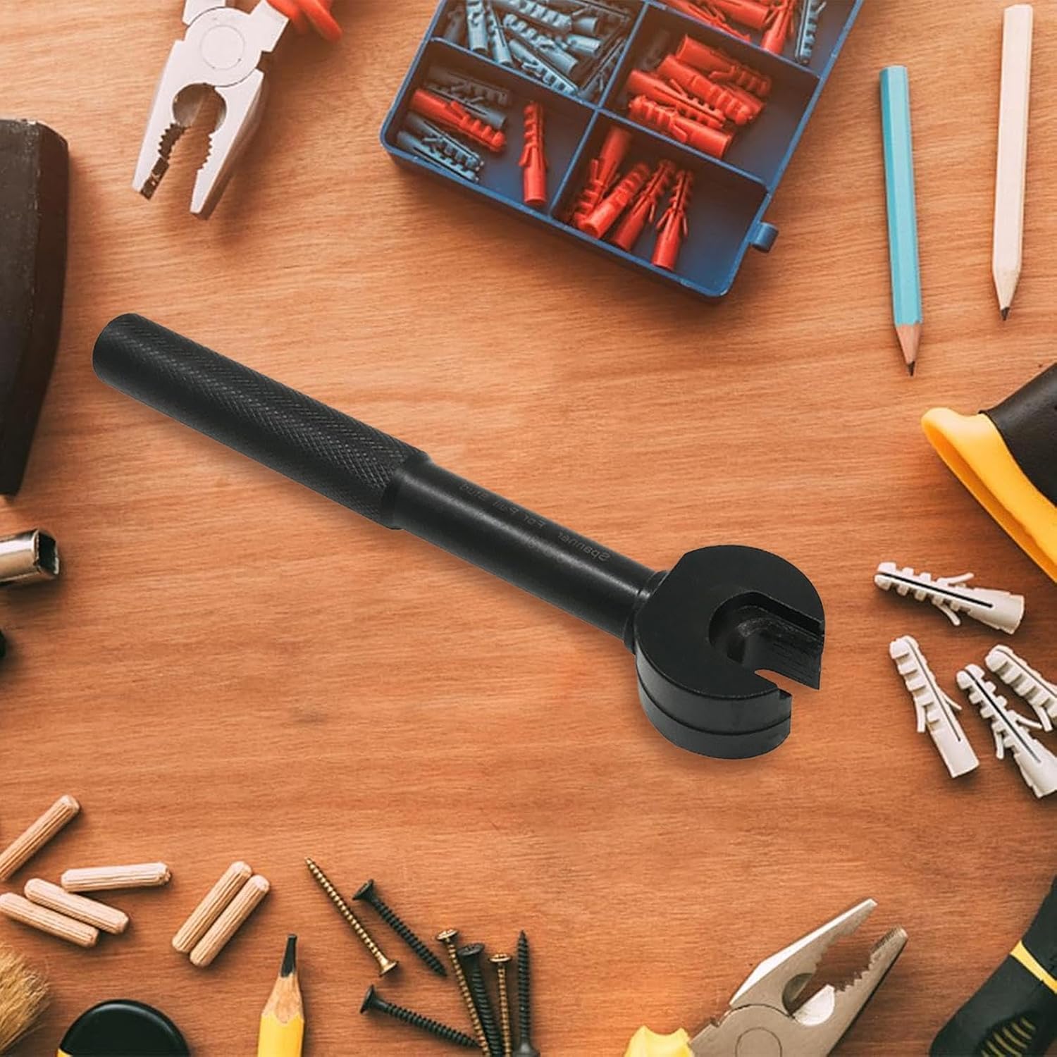 ロックナットレンチ | スチール家庭用ナットレンチツール - ノンスリップポータブルマシンナットレンチ 人間工学デザイン 家庭用自動