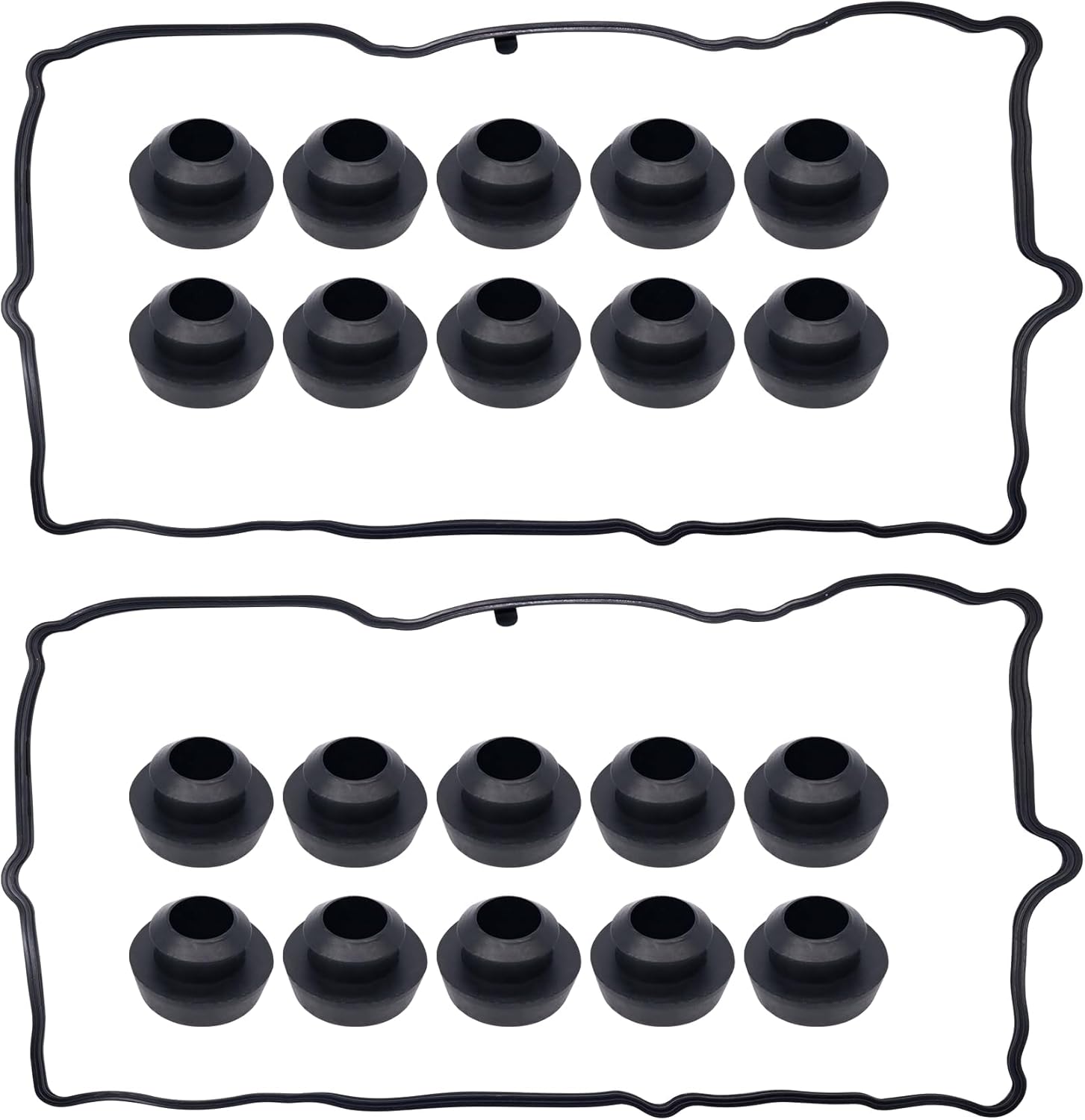 HiSport Valve Cover Gasket Set for 3.7L V6 (fits Dodge Dakota 2005–2010)