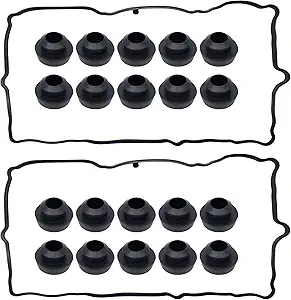 HiSport Valve Cover Gasket Set for 3.7L V6 (fits Dodge Dakota 2005–2010)