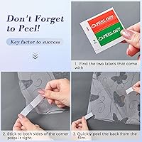 Vista 5 de Película de privacidad de vidrio esmerilado de mariposa para ventana, decoración de baño, película de privacidad para ventana de día y noche