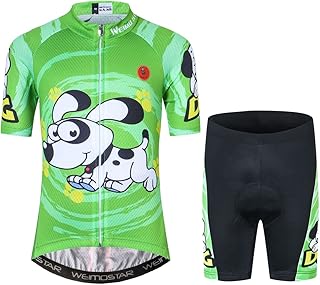 JPOJPO Cycling Jerseys for Children Kids Short Sleeve Bike Sets L