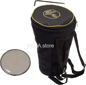 Darbuka doumbek drum tabla 18.5/19 inch inlaid mother of pearl with free bag (Night Dragon (Blue Pearl) 19)