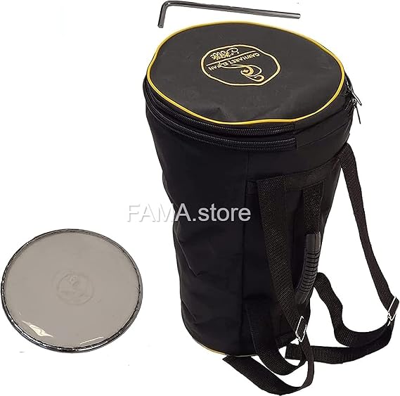 Darbuka doumbek drum tabla 18.5/19 inch inlaid mother of pearl with free bag (Night Dragon (Blue Pearl) 19)