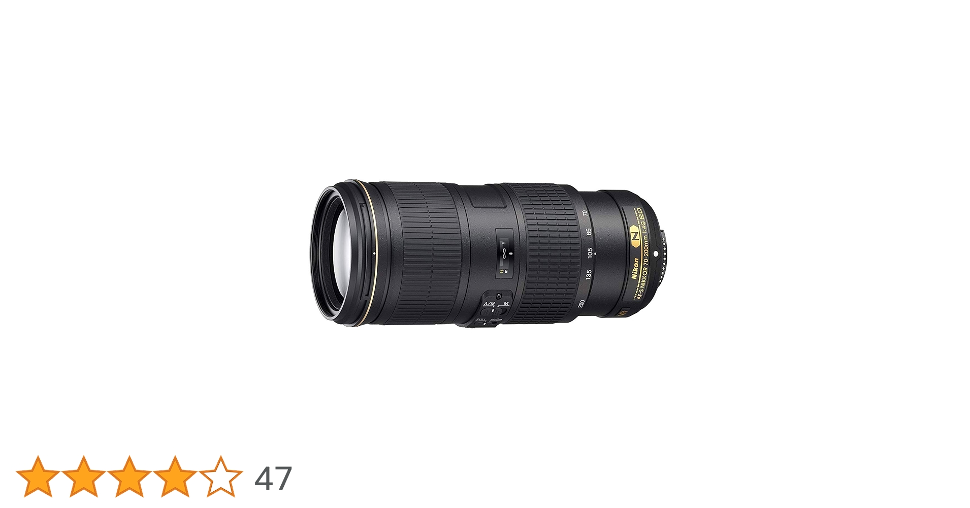 レンズ(ズーム) NIKKOR F 70-200mm f/4G ED VR Nikon 70-200 mm/F 4,0G ED VR AF-S Objektiv: Amazon.de