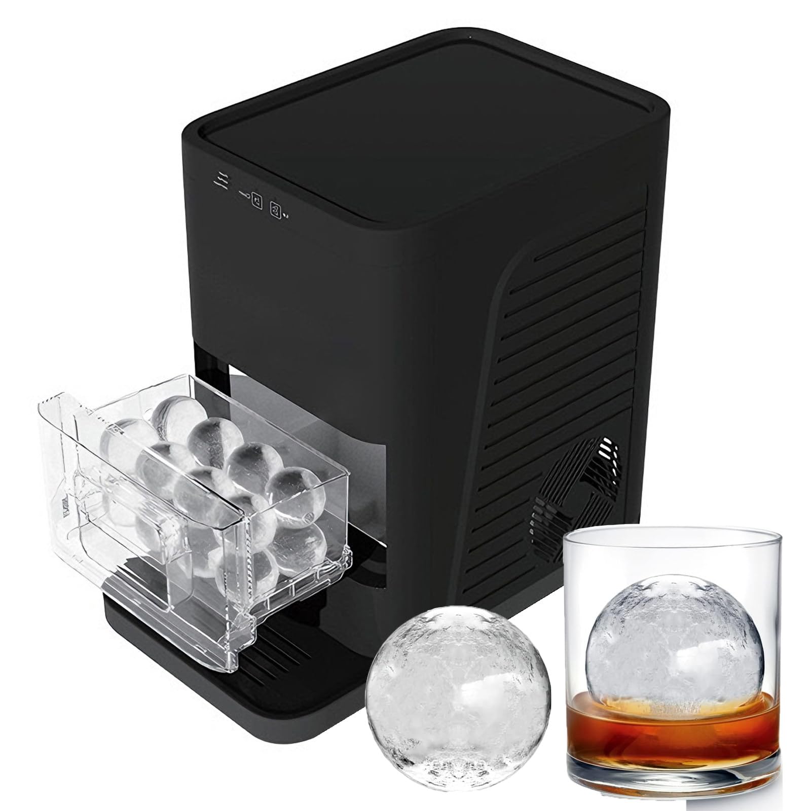 Boules de whisky d'une pureté absolue via cette machine à glaçons haut de gamme