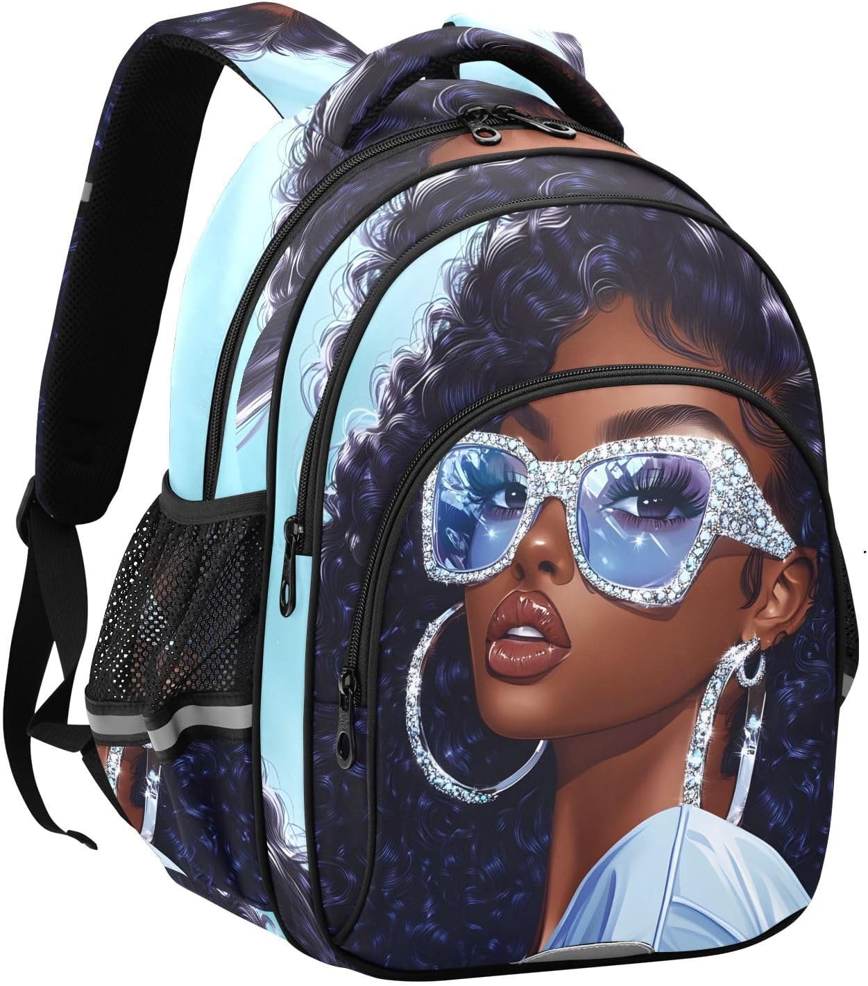 ALAZA African American Woman Small Backpacks Travel Daypack School Book Bag for Men Women Teens Kids13 image 2