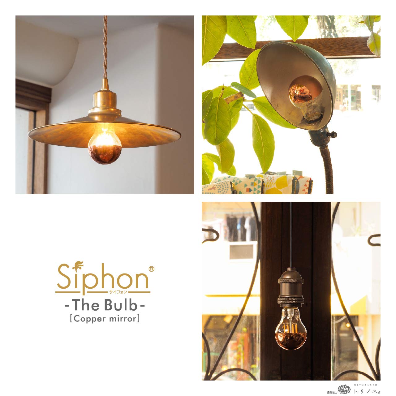 Amazon | 【3年保証 フィラメントLED電球「Siphon」ザ・バルブ Copper