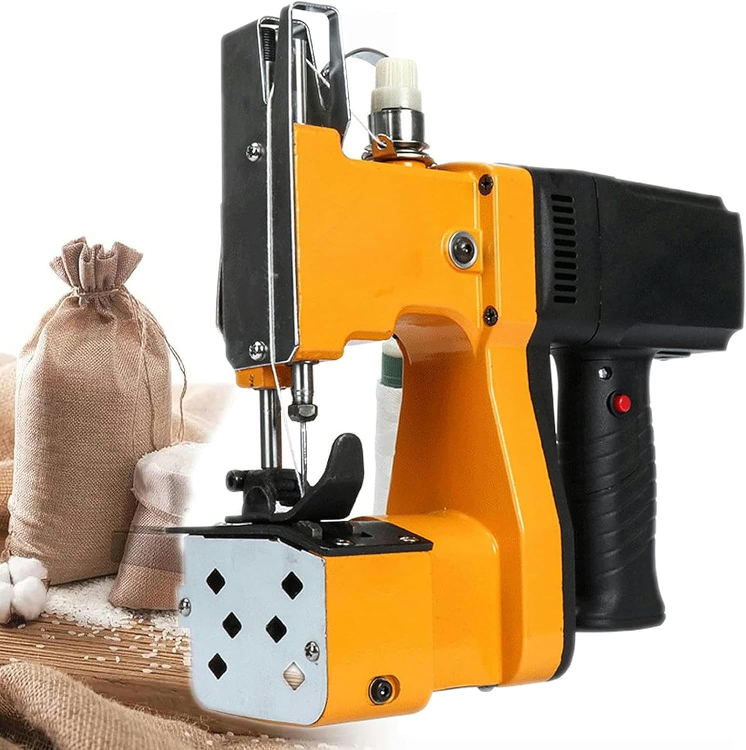 Bag Closer Closing Machine, Portable Electric Sewing Stitching Machine, Handheld High Speed Machine for Woven Paper Bag