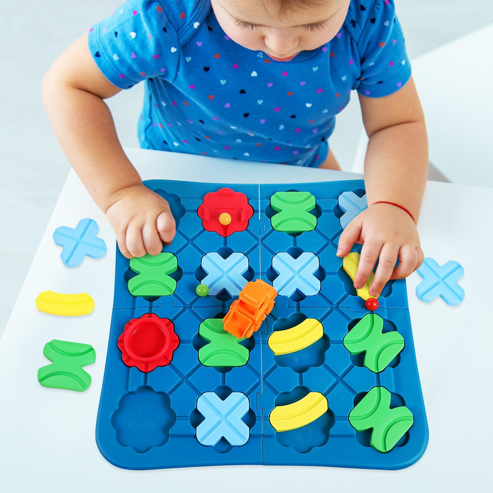 Pista de Rompecabezas de Carretera para Niños de Plástico | Juego Preescolar, Ligero Interacción Familiar, Actividad de Aprendizaje Temprano y Desarrollo