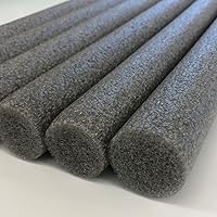 Vista 3 de Oodles of Noodles 1.5 Inch x 35 Inch Solid Foam Foam Sticks for Craft Projects- 6 Pack - Grey