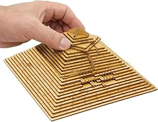Comprar Caja De De Madera - Pirámide De Madera De Arquitectura De Juguete - Stem Science Juguetes Educativos 3D Wooden Brain Teaser Puzzle Arqueología Regalos para Niños Y Niñas